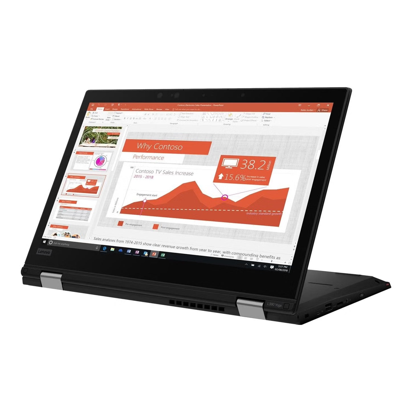 Lenovo ThinkPad L390 13.3" Laptop - Intel Core i5 8th Gen CPU - 8GB RAM - 256GB SSD - Windows 11 Pro